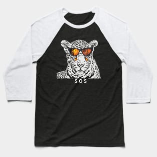 Leopard weeps at Burning Rain Forest Baseball T-Shirt